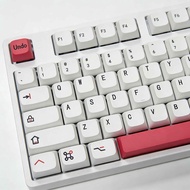 Lychee Pink Mist Theme Keycaps – Thai & Japanese Sub-Legends |  126-key|  Fits 100/96/98 Layouts | X