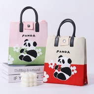 2025 New Style Chengdu Panda Messenger Bag Fashionable All-Match Ladies Handbag Panda Woven Souvenir