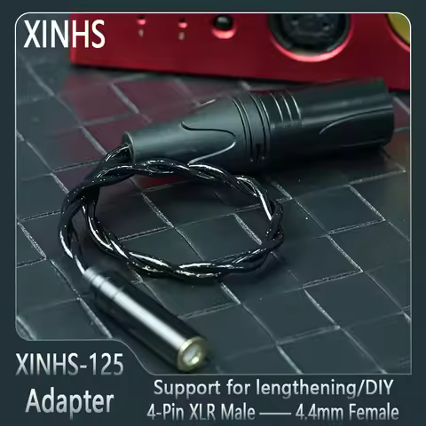 XINHS-125 4-Pin XLR Male Head To 4.4mm Female Head Balance Extension Cable Suitable for TEAC UD -701