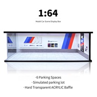 TOMICA static parking lot 1:64 High quality transparent Mica parking lot diorama dustproof design pa