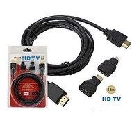 3 IN 1 HDMI TO MINI HDMI CABLE MICRO HDMI converter hdmi 3in1 cable 1.5m MTECH M-TECH/