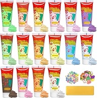 16 Colors Decoden Cream Kit, Fake Whipped Cream Glue Clay, Decoden Phone Case Kit, Suitable for DIY 