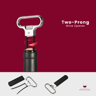 Benchmark Wines Two-Prong Wine Opener, Bottle Cork Puller and corker , Bottle opener
