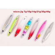 Fishing Metal Jig Micro Jig 7g 10g 14g 21g 30g 40g / Umpan Pancing / Fast jig
