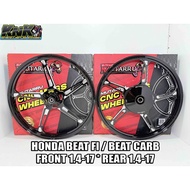 MUTARRU CNC MAGS 17s 5 SPOKES FOR HONDA BEAT FI BEAT CARB 100% THAILOOK