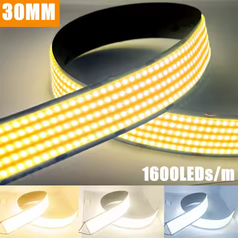 30mm Wide 1600LED/m Super Bright COB LED Strip DC24V LED Ribbon Tape Indoor Lighting TV Backlight Fl