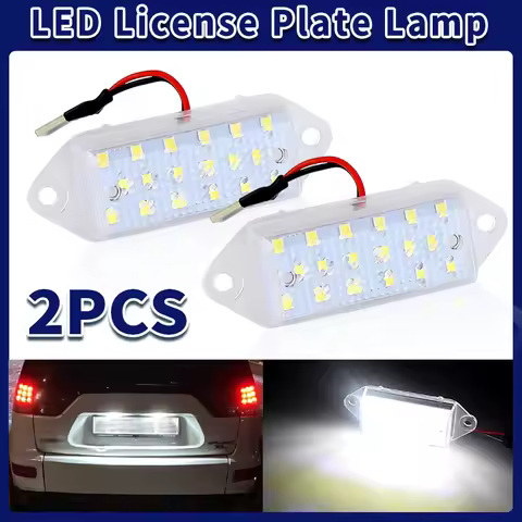 12v LED License Number Plate Light White For Mitsubishi 2003-2017 Lancer&2007-2016 Evo Evolution X 8