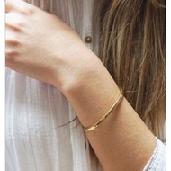 Neutrals.mnl - * * Gold Slim Bangle & Satellite Bracelet Bangle Bracelet