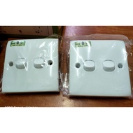 Suis 2 gang / Two gang switch flush type / 2 gang Selamat Mind Switch