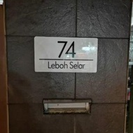 Brand new House number plate / Nombor rumah design baru (Plastic)