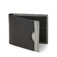 Bnew CALVIN KLEIN Grey &amp; Black Front Pocket Billfold Wallet