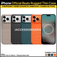 Official iPhone Rugged Beats Thin Case for iPhone 17 Pro Max 17 Pro Magnetic Animation Camera Button