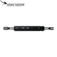 HONEYROOM Thread Plug Gauge, M5x0.8 6H Tolerance Double Ends Thread Gauge, Durable Steel Material Bl