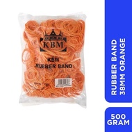 500gm Ruber Band orange 38mm KBM High Quality Rubber Band / Gelang Getah 100% Elastic