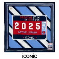 iCONiC BIB SCARF #203450 ผ้าผันคอ ผ้าไหม พิมพ์ลาย 2025 ขนาด 55x55 ซม. ใส่กล่องหรู เนื้อนุ่มนิ่ม หรูห