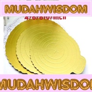 6inch/8inch cake base, golden hard , cake paper cushion, gold cardboard paper holder, mousse cushion