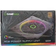 Gamemax PC Power Supply PSU RGB550 Modular 550W 80+ Gold