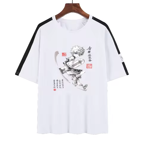New t-shirt Anime Cosplay Zoldyck Killua Costume Unisex leisure t shirt tee tops