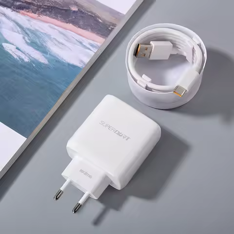 Realme 10 9 8 Pro X50 Pro Charger 65W EU Power Adapter Super Charge 10V 6.5A Fast Charing For Realme