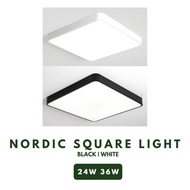 Nordic Square LED Ceiling Light 24W 36W TML