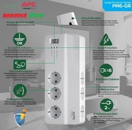 APC PM6GR PM6-GR SURGE PROTECTOR STOP KONTAK COLOKAN ANTI PETIR +Usb Port - MAGICSTORE9