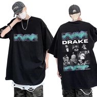 Rapper Drake T-Shirt Men Women Fashion Hip Hop Oversized Vintage Short Sleeve Harajuku Clothing Y2k