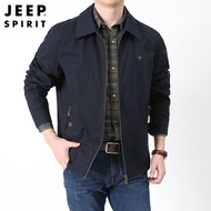 JEEP Jeep 2024เสื้อแจ็คเก็ตลำลองผู้ชายใหม่คอปกหลวมขนาดใหญ่แฟชั่นของผู้ชาย6681
