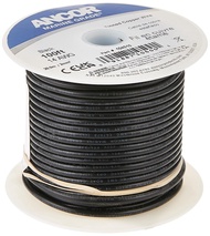 Ancor 104010 Tinned Copper Wire, 14 AWG (2mm2), Black - 100ft