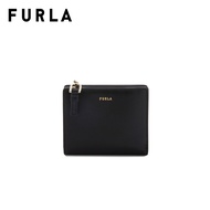 FURLA กระเป๋าสตางค์ผู้หญิง รุ่น FURLA NUVOLA S COMPACT WALLET L ZIP สี NERO