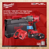 MILWAUKEE FUEL 3/4'' ONE KEY HIGH TORQUE IMPACT WRENCH WITH FRICTION RING (M18 ONEFHIWF34-502X)