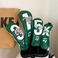 Green Taylormade Master Golf Club Driver Fairway Wood Hybrid UT 1 3 5 Putter Mallet Magnetic Clousre