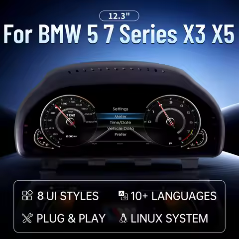 12.3 Lcd digital Instrument Panel Cluster For BMW F10 F11 F15 F16 F18 F25 F01 F02 Virtuele Cockpit V