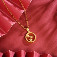 916 gold Hollow Star Pendant/diy charm gold 916 star style