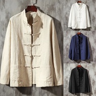 【FSFO】Men Chinese Traditional Kung Fu Tai Chi Coat Tang Suit Uniform Jacket Clothing
