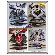 COVERSET ORI EXCITER 🇻🇳 ORIGINAL Y15 V1 V2 Y15ZR RC EXCITER GP BIRU SILVER BLUE STRIPE TANAM MX KING