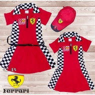 H&T F1 Ferrari Dress Racing Costume for kids