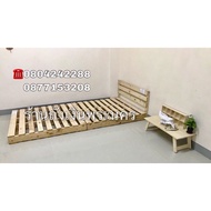 เตียงไม้พาเลท (เตียงเดี่ยว) เหมาะกับเตียง 3,3.5,4 ฟุต (wooden pallet for 3,3.5,4foot)