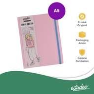 Estudee Binder Note A5 + Divider and Elastic Band Pink