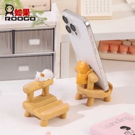 If Home Creative Cartoon Small Chair Stool Mobile Phone Holder Seat ipad Tablet Lazy Support Desktop