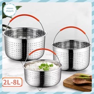 Adfz Stainless Steel Steamer Basket Pot Accessories for 3/6/8 Qt Pot Pressure Cooker SG