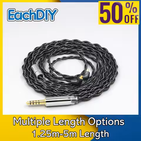 99% Pure Silver Palladium Graphene Floating Gold Cable For Etymotic ER4SR ER4XR ER3XR ER3SE ER2XR ER