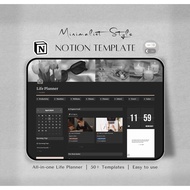 2026 Digital Planner, Notion Template - ALL IN ONE | Life Notion Planner Dashboard | Dark Mode Notio