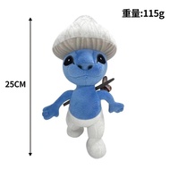 25Cm Smurf Cat Plush Toy Blue Cat Meme Shailushai Merch Mushroom Cat Funny We Live We Love We Lie Fo