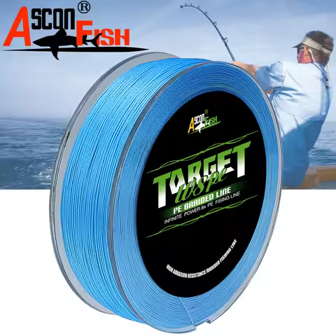 Ascon Fish 8 Braid 8 Strands Braided Fishing Line 500m Multifilament Fishing Line Angling Thread 6-3