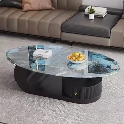 Minimalist Writing Side Table Computer Center Service Dinner Aesthetic Coffee Table Modern Couchtisc