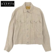 Forty-Five R. 狀況極佳的亞麻 908G 牛仔夾克，女款，米色，80510092。