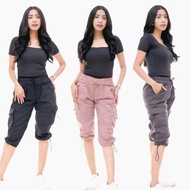 KATUN Women's Pants 7/8 Cargo drawstring Kayla Joger Pants Cotton Drill Grade A Size M L XL Women's 