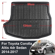 Boot Mat Rear Trunk Liner Cargo Floor Tray Carpet Mud Kick Protector Fit For Toyota Corolla Altis 4d