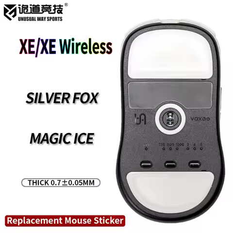 UnusualWaySports Mouse Skates Feet VAXEE XE Wireless Cambered Surface PTFE Anti Collapse Magic Ice B