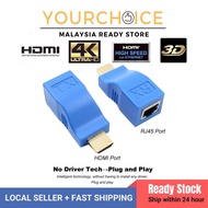 HDMI Extender 30M Over Single Cat5e/Cat6 Ethernet Cable 1080P HDMI Transmitter Rj45 To Hdmi Converter